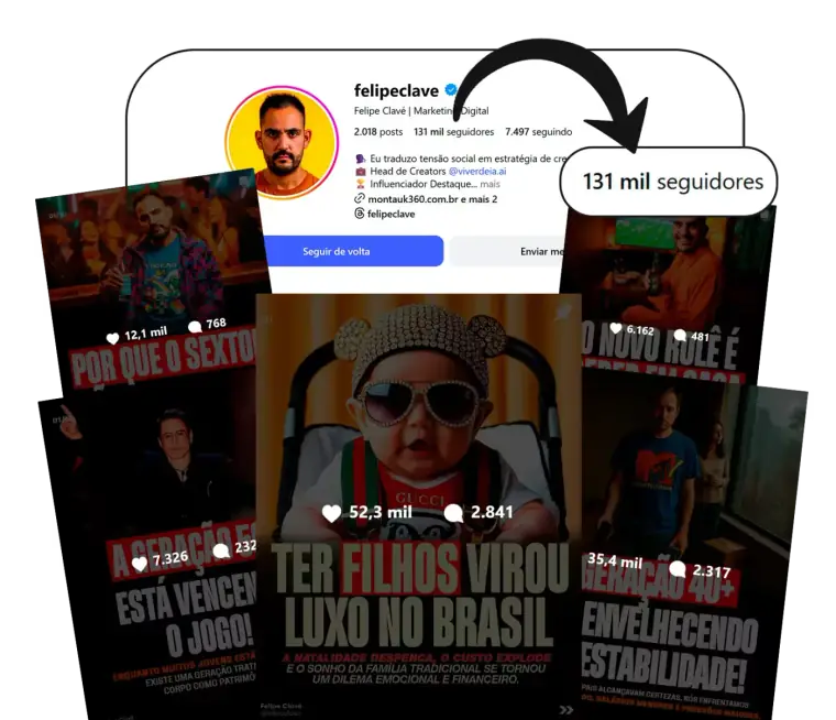 Felipe Clave viralizou com carrosséis