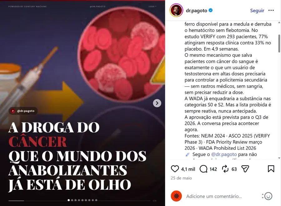 Carrossel viral de @dr.pagoto
