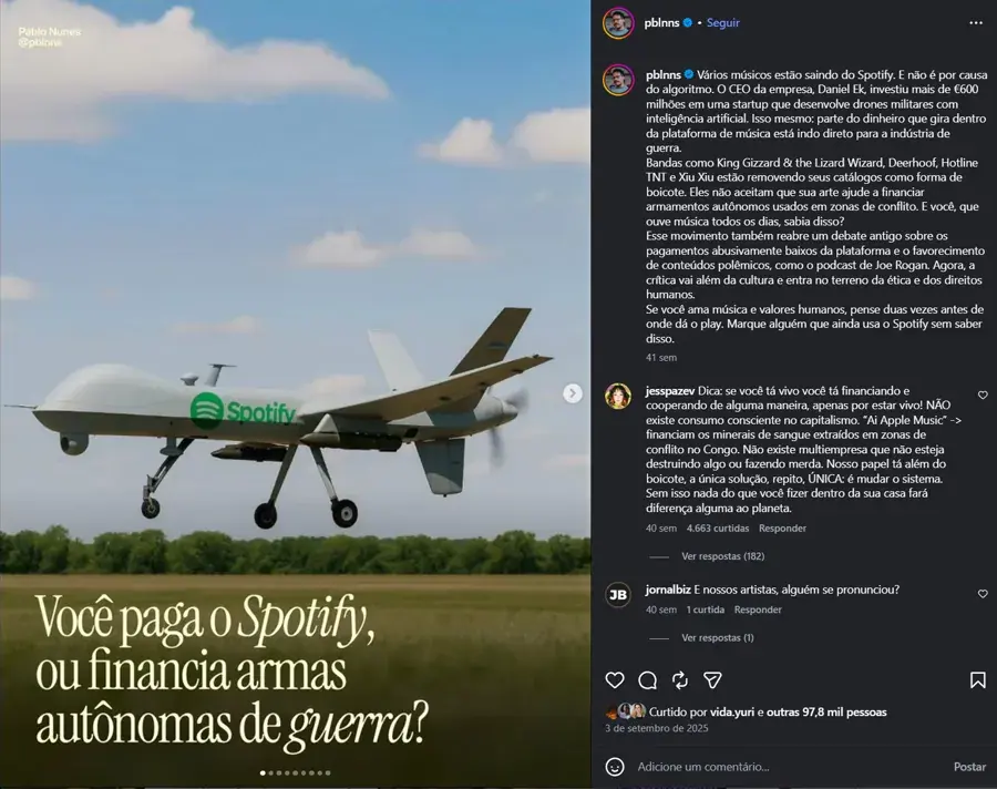 Carrossel viral de @pblnns