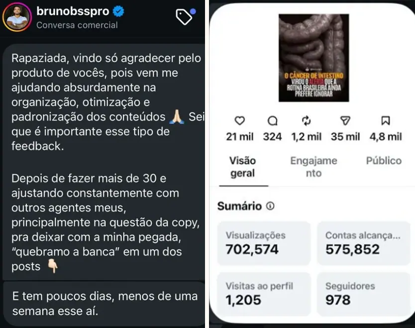 Aluno de nicho de saúde atingiu 702 mil views